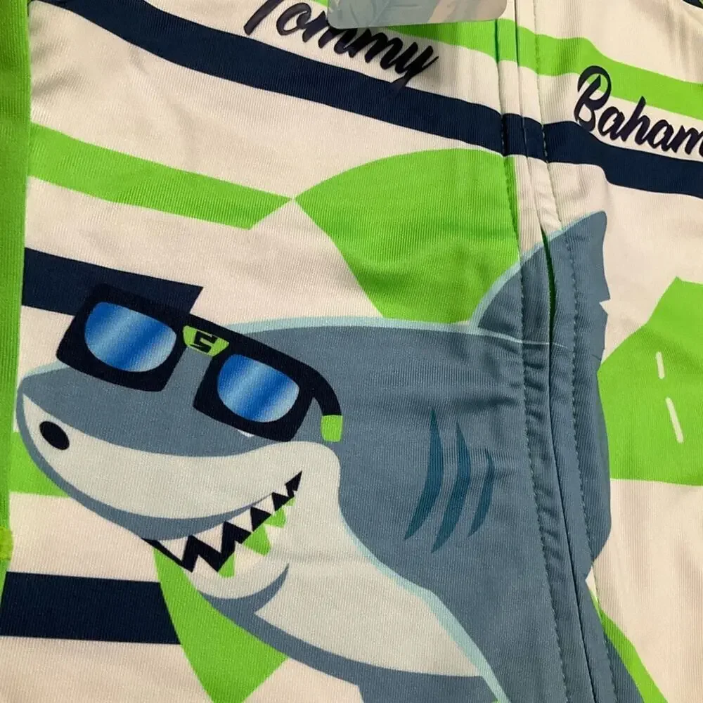 Tommy Bahama Boy's Swim Set Shark 6/12 Month's NWT